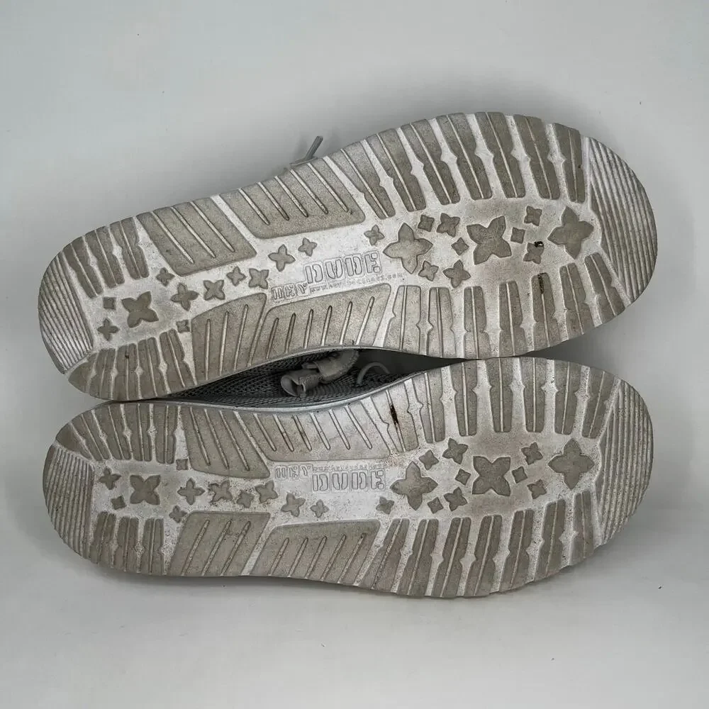 Hey Dude Wally Sox Stone White Slip On Shoes Mens Size 8
